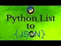 convert list to JSON Python