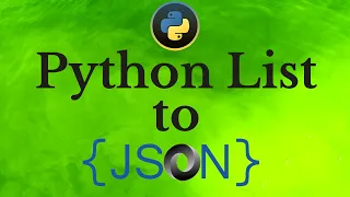 convert list to JSON Python