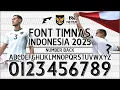 FREE DOWNLOAD FONT TIMNAS INDONESIA 2025 ERSPO NUMBER BACK TTF JERSEY FONT FONT FOOTBALL