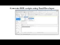 Generate DDL Scripts From Oracle Toad Muhammad Abdul Quium V-35
