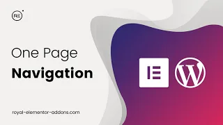 Elementor One Page Navigation Scroll Menu - Royal Elementor Addons
