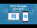 NYU Groups Creating a Group
