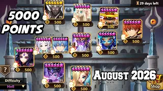 TOA Hell Stage 1-10 5000 Point August 2026 - Summoners War