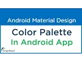 8 Android Color Palette in Android App