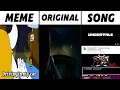 Asgore Runs Over Dess Original Video and Song vs Meme