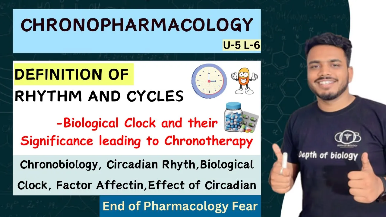 Chronopharmacology | Definition of Rhythm and cycle | Biological Clock | Chronotherapy #pharmacology