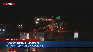 I-70 West closed in Hilliard