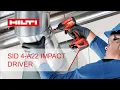 Hilti SID 4-A22 impact driver introduction