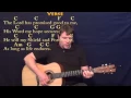 Amazing Grace HYMN Strum Guitar Cover Lesson in C with