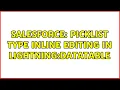 Salesforce Picklist type inline editing in lightning dataTable