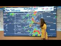Latest forecast afternoon and evening showers expected