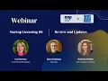 Webinar Startup Licensing 101 - Review and Updates