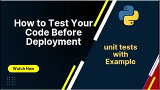 Python Top Tip How to Test Your Code in Python Unit tests in Python