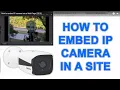 How to embed IP camera into a Web Page