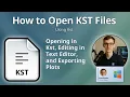 How to Open KST Files Kst Plot Data