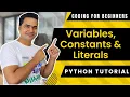 Variables Constants and Literals Python Tutorials For Absolute Beginners In Hindi