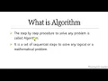 Class VI Computer Chapter 2 Algorithm and flow chart