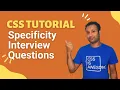 css full course bangla tutorial 19 CSS Specificity Interview questions