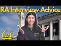 BERKELEY RESIDENT ASSISTANT RA INTERVIEW ADVICE format individual group waitlist tips
