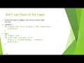 COMP1010 For Loops Intro