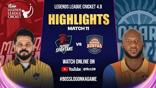Highlights : Mumbai Spartans VS Konark Suryas | Legends League Cricket 4.0 | LLC T20 | Match 11