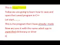 c c save and open a program in turbo compiler