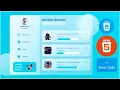 Create Beautiful Glass Dashboard Design HTML CSS Code Free Download
