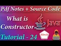 What is Constructor Use of Constructor in JAVA JAVA Tutorial in Hindi Death Code