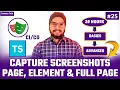 Playwright TypeScript How to Capture Screenshots in Playwright Page Web Element Full Page