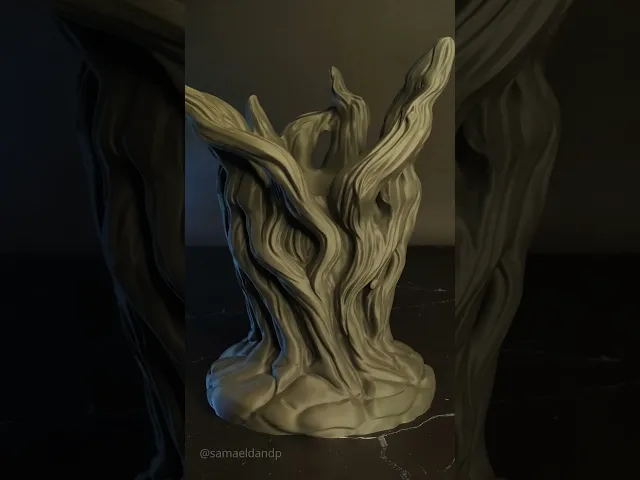 VASE OF REBIRTH - WILD SOUL - Fantasy Root Vase (200mm) - STL + 3MF video thumbnail