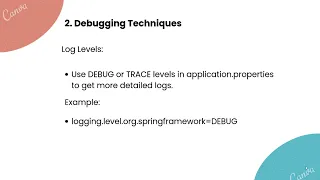 Debugging Techniques Spring SQL