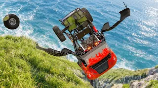 BeamNG drive | Cliff Drops Crashes #23  | BeamNG hub