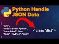 Python Tutorial Work with JSON Data using json Module Handle JSON Data in Hindi