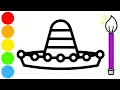 Cinco de Mayo Coloring and Drawing Learn Painting Colors for Toddlers Bubie TV Toy Art