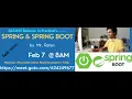 Spring spring Boot Online Training By Mr Ratan sir Meeting https meet goto