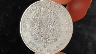 1876 Prussia Germany 5 Mark Coin Values Information Mintage History and More