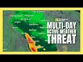 Multi-day active weather threat in Alberta followed by cooldown