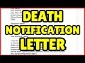 How to Write a Respectful Death Notification Letter Step-by-Step Guide