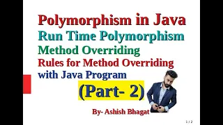 Polymorphism In Java Method Overriding with its Rule with Program Part 2 Java Tutorial