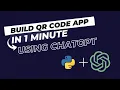 Build a QR Code Generator App with Python Tkinter using ChatGPT