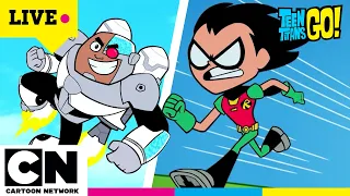 Teen Titans Go Seasons 1 to 6 FIRST LAST Episodes Marathon Cartoon Network Livestream