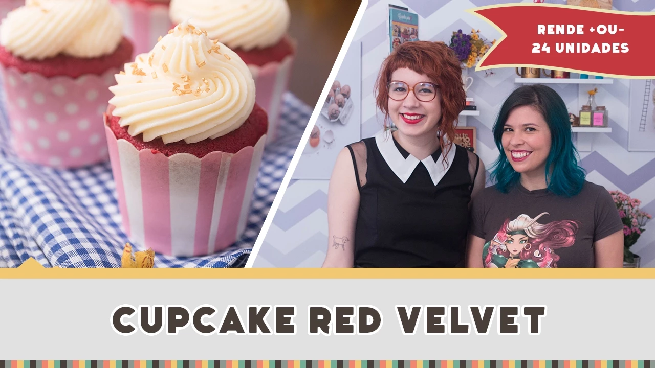 CUPCAKE RED VELVET RECEITAS DE MINUTO #221