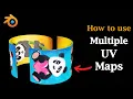 How To Use Multiple UV Maps Add Multiple Textures To A Single Object Advanced UV Editing
