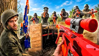 NERF GUN WORLD WAR 2 BATTLE! (First Person Shooter)