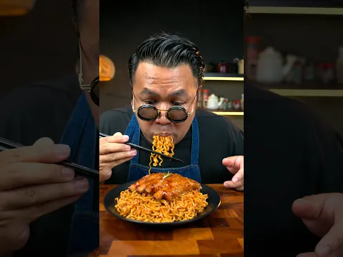 Yes! YumYum Noodles#ยำยำสูตรเด็ด #ไข่ข้นซอสมันกุ้ง#ซี่โครงหมูย่างบาร์บีคิว#เด้งเด็ดเกินต้าน #shorts