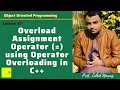 How Overloading Assignment Operator Urdu Hindi Lecture 37