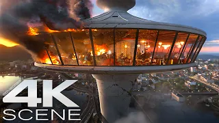 space needle collapse 2025 opening scene final destination bloodlines movie clip 4k blu ray