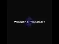 Wing Dings Translator