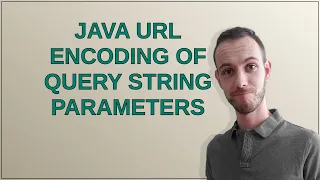 Java URL encoding of query string parameters