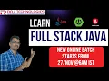 Become a Full Stack Java Pro Real-Time Project-Based Online Course